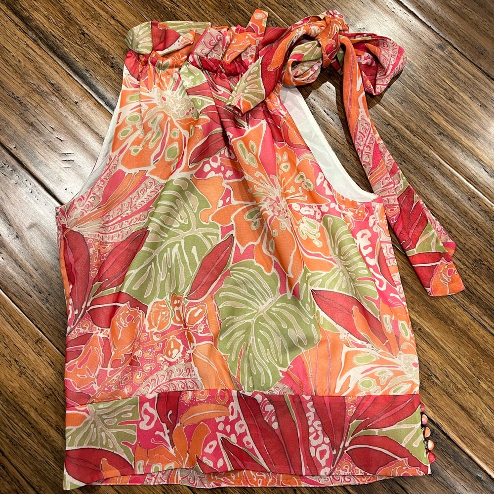 Etcetera Ruffle Neck/Bow Size 4